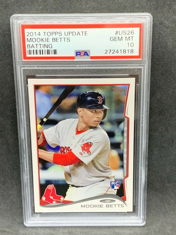 2014 Topps Update #US26 Mookie Betts PSA 10 Gem Mint RC