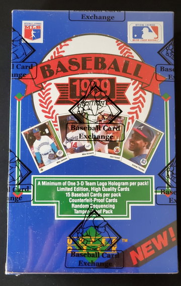 1989 Upper Deck Baseball Low Number Series Sealed Unopened Wax Box BBCE Authenticated FASC Case Ken Griffey Jr. RC