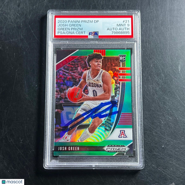 2020 Panini Prizm Draft Picks Josh Green #21 Green Prizm PSA 9 Auto A