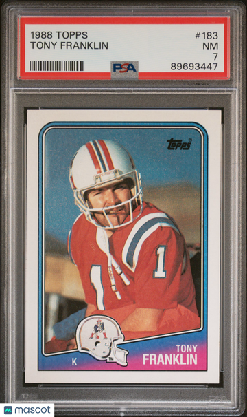 1988 Topps Tony Franklin #183 PSA 7