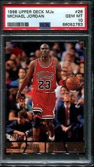 1998 Upper Deck UD MJx MJ Timeline 1st Half 28 Michael Jordan Chicago Bulls PSA 10 Gem Mint