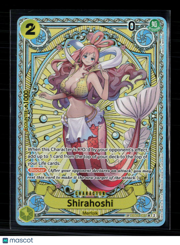 2024 One Piece Card Game Extra Booster Memorial Collection Shirahoshi Holo Blocker Super Rare
