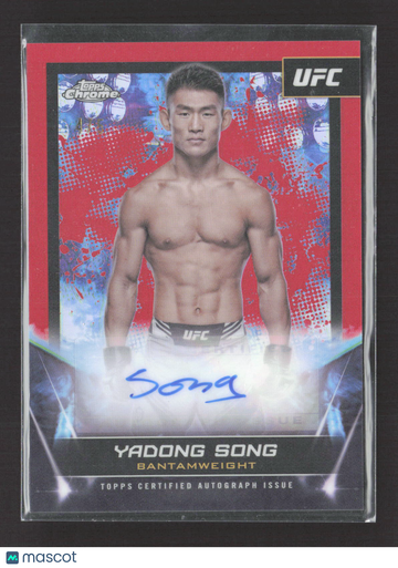 2024 Topps Chrome UFC Yadong Song #FNA-SYA Red