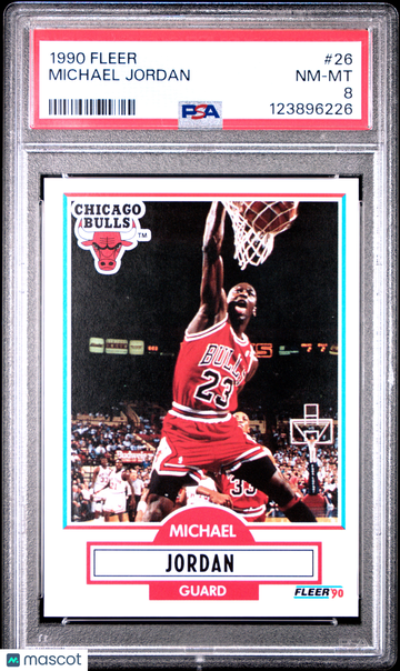 1990 Fleer Michael Jordan #26 PSA 8