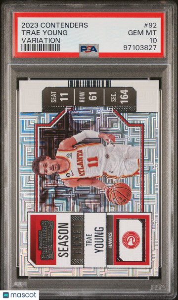 2023 Panini Contenders Trae Young #92 Variation PSA 10