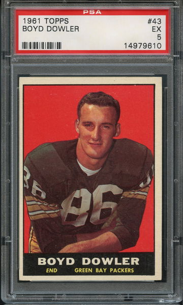 Boyd Dowler 1961 Topps Rookie PSA 5