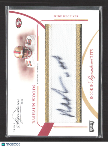 2004 Playoff Prime Signatures Rookie Signature Cuts Rashaun Woods #156 Auto