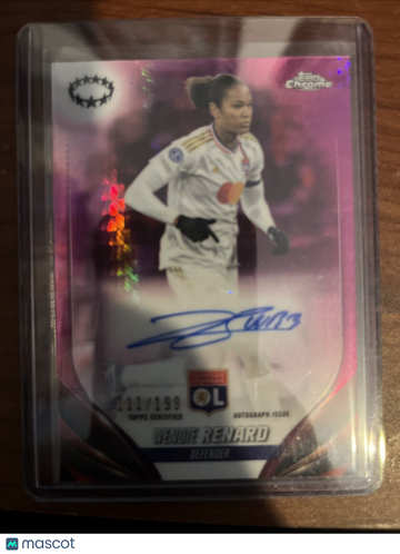 2023-24 Topps Chrome Women UEFA Champion League Wendie Renard Pink Prism Parallel/Variety