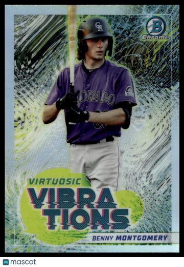 2022 Bowman Benny Montgomery #VV-17 Virtuosic Vibrations Green Refractors SN