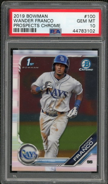 Wander Franco 2019 Bowman Chrome Rookie PSA 10