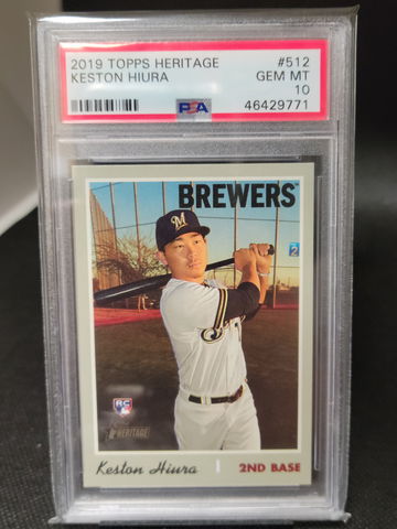 2019 Topps Heritage Keston Hiura Psa 10