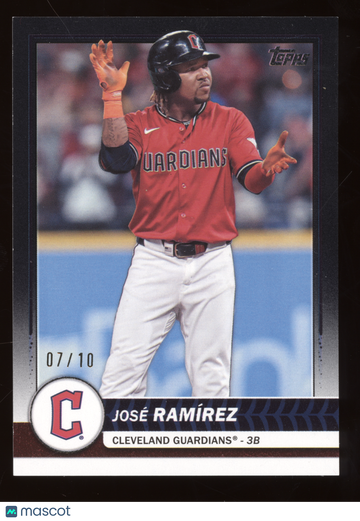 2026 Topps Baseball José Ramírez #74 Black /10