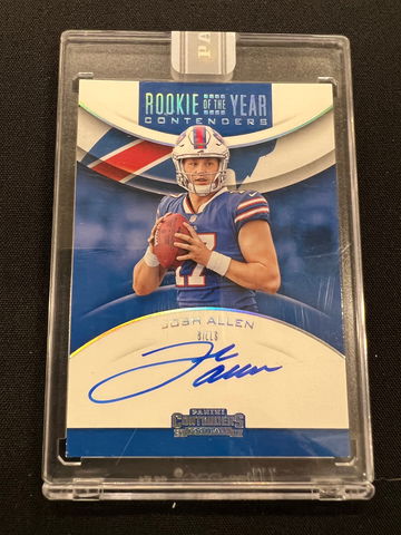 2018 contenders josh Allen rc 1/1 white box on card auto encased