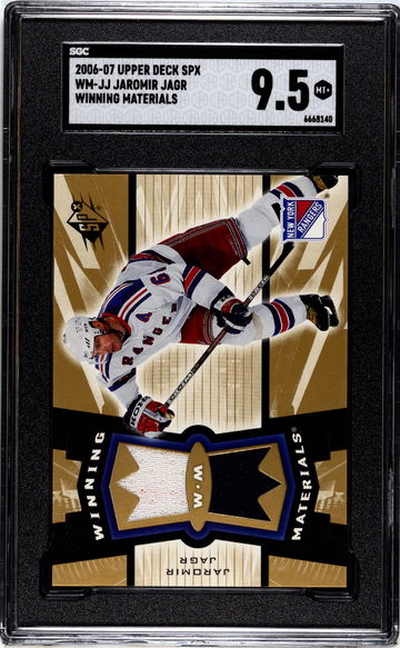 2006 SPx #WM-JJ Jaromir Jagr Winning Materials SGC 9.5
