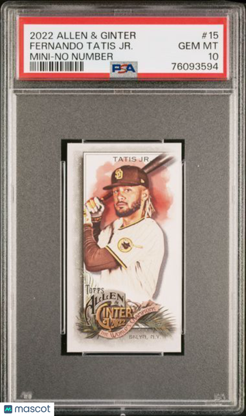 2022 Topps Allen & Ginter Fernando Tatis JR. #15 Mini No Number PSA 10