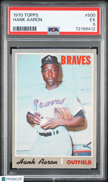 1970 Topps Hank Aaron #500 PSA 5