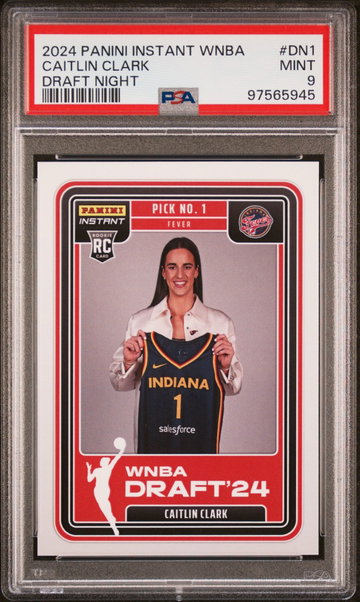 2024 Panini Instant WNBA Draft Night Caitlin Clark #DN1 /45316 PSA 9