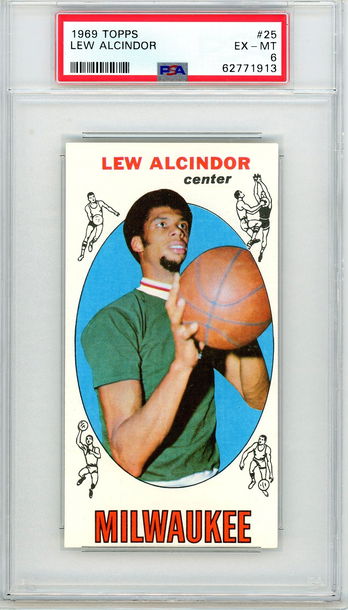 1969 Topps Lew Alcindor Rookie #25 PSA 6