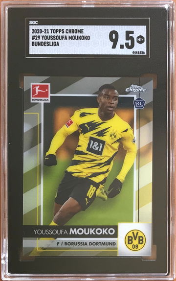 2020-21 Topps Chrome Bundesliga #29 Youssoufa Moukoko SGC 9.5
