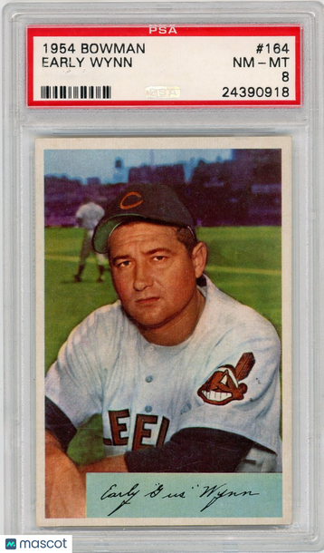 1954 Bowman Early Wynn #164 PSA 8