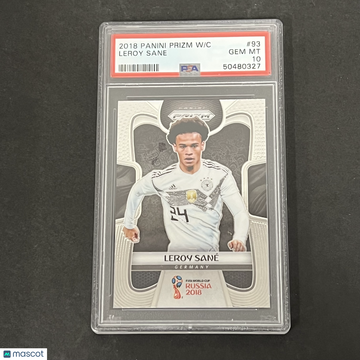 2018 Panini Prizm World Cup Leroy Sane #93 PSA 10