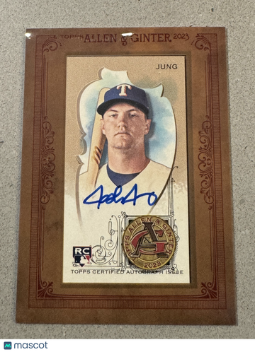 2023 Allen and Ginter Josh Jung #MA-JJ Mini Framed Autograph