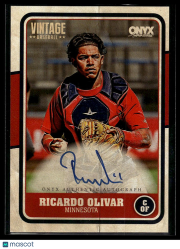 2025 Onyx Vintage Ricardo Olivar #VARIOL Autographs AU