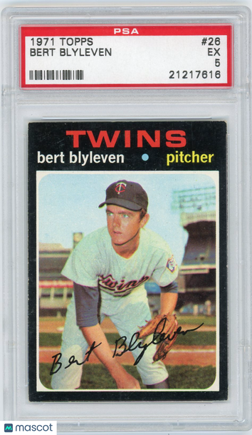 1971 Topps Bert Blyleven #26 PSA 5
