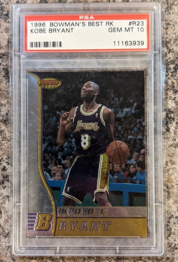1996 Bowmans Best Kobe Bryant Rookie PSA 10