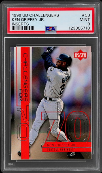 1999 Upper Deck Challengers Ken Griffey Jr. Inserts PSA 9