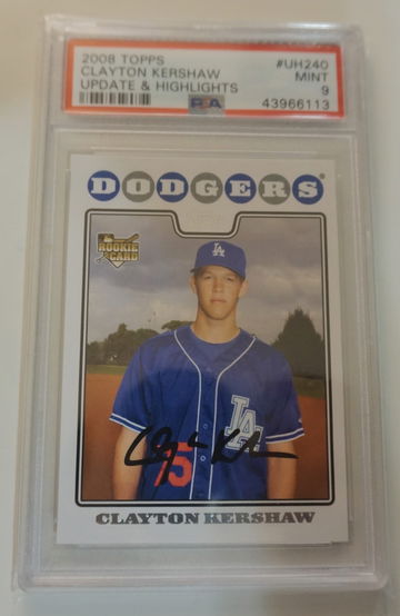 2008 Topps U&H Clayton Kershaw (PSA 9)