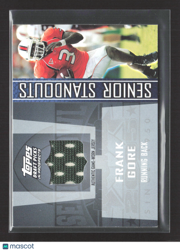 2005 Topps Draft Picks & Prospects Senior Standouts Frank Gore #SS-FGO Authentic Game-Worn Jersey