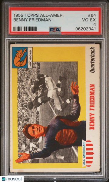 1955 Topps All-Amer. Benny Friedman #64 PSA 4