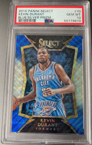 2014 Kevin Durant Panini Select Blue Silver Prizm #70  PSA 10 GEM MINT