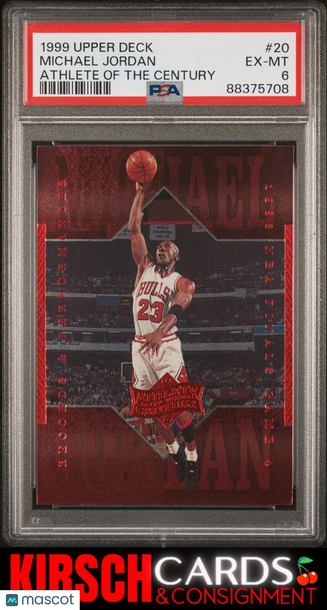 Michael Jordan 1999 Upper Deck Mj Athlete Of The Century #20 PSA 6