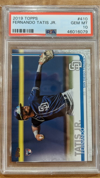 2019 Topps Series 2 Fernando Tatis Jr. 410 PSA 10