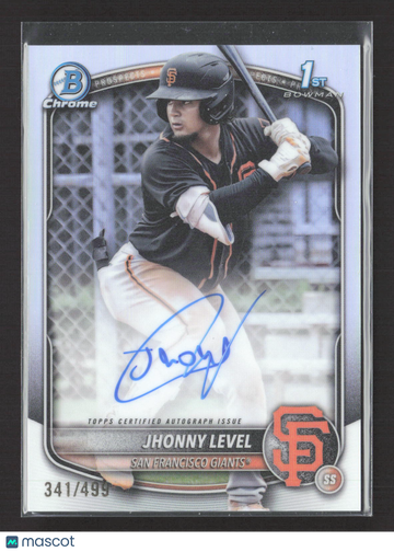 2024 Bowman Chrome Jhonny Level #CPA-JL Refractor /499