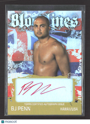 2010 Topps UFC Bloodlines BJ Penn #BLA-BP /25