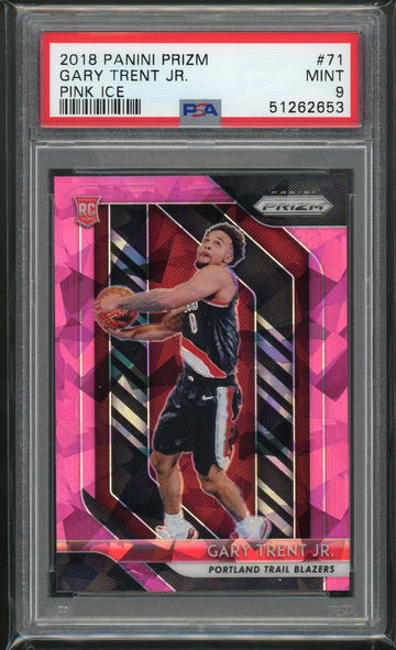 2018 Prizm Pink Ice Gary Trent Jr PSA 9 