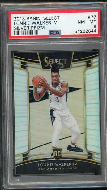 2018 Select Silver Lonnie Walker PSA 8 