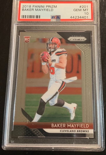 2018 Prizm Baker mayfield PSA 10