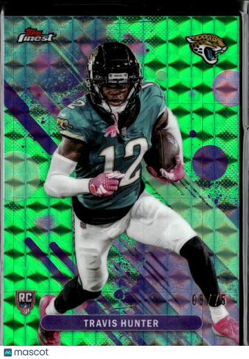 Travis Hunter 2025 Topps Finest Green Mosaic Jacksonville Jaguars