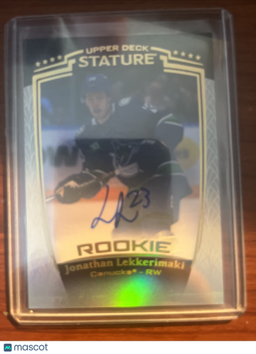 2024-25 Upper Deck Stature Jonathan Lekkerimaki #40 [Base] Rookie Upper Deck
