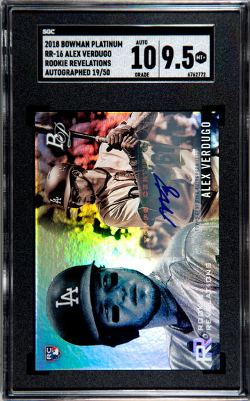 2018 Bowman Platinum Alex Verdugo Rookie Revelations Auto 19/50 RR-16