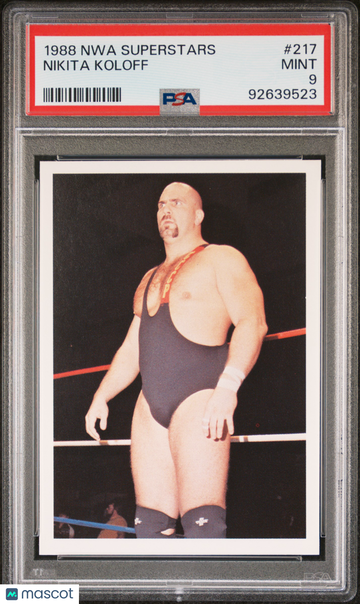 1988 Wonderama NWA Wrestling Superstars Nikita Koloff #217 PSA 9