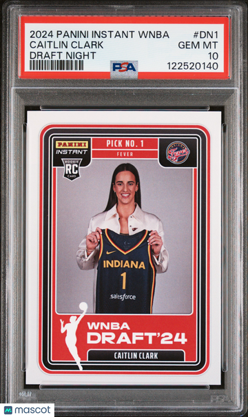 2024 Panini Instant WNBA Draft Night Caitlin Clark #DN1 PSA 10