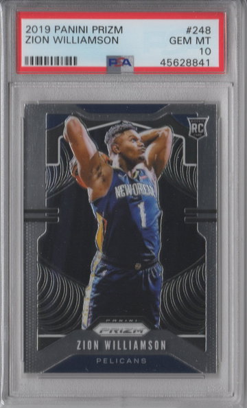 2019 Prizm Zion Williamson PSA 10