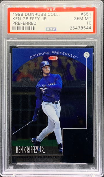 1998 Donruss Collections PREFERRED Ken Griffey Jr #551 PSA 10 GEM MINT!