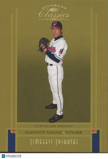 Kazuhito Tadano 2005 Donruss Classics Cleveland Guardians