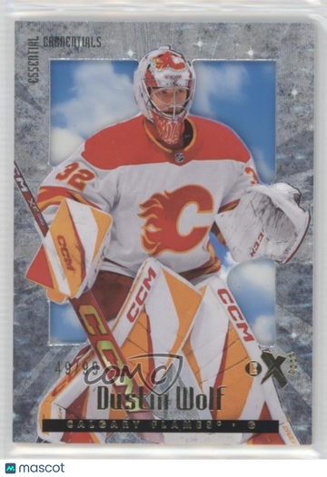 2023-24 Skybox E-X 2000 - [Base] - Essential Credentials Dustin Wolf #145 Essential Credentials 49/99 Rookie